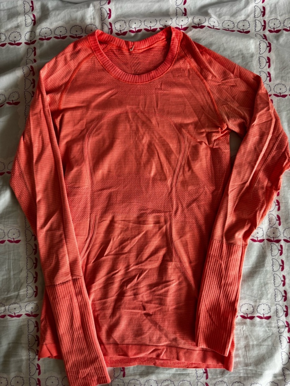 lululemon athletica Long Sleeve Tee - Coral